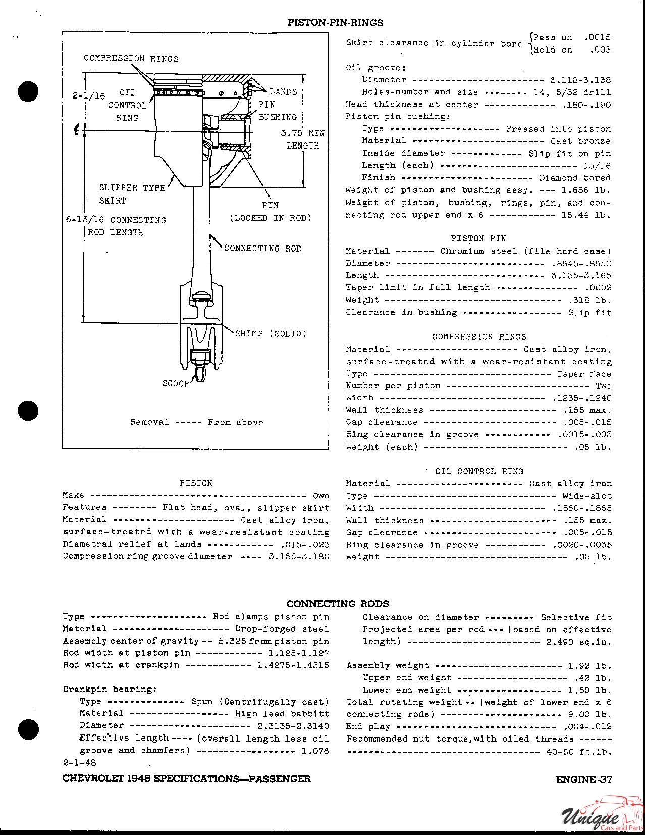1948 Chevrolet Specifications Page 28